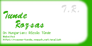 tunde rozsas business card